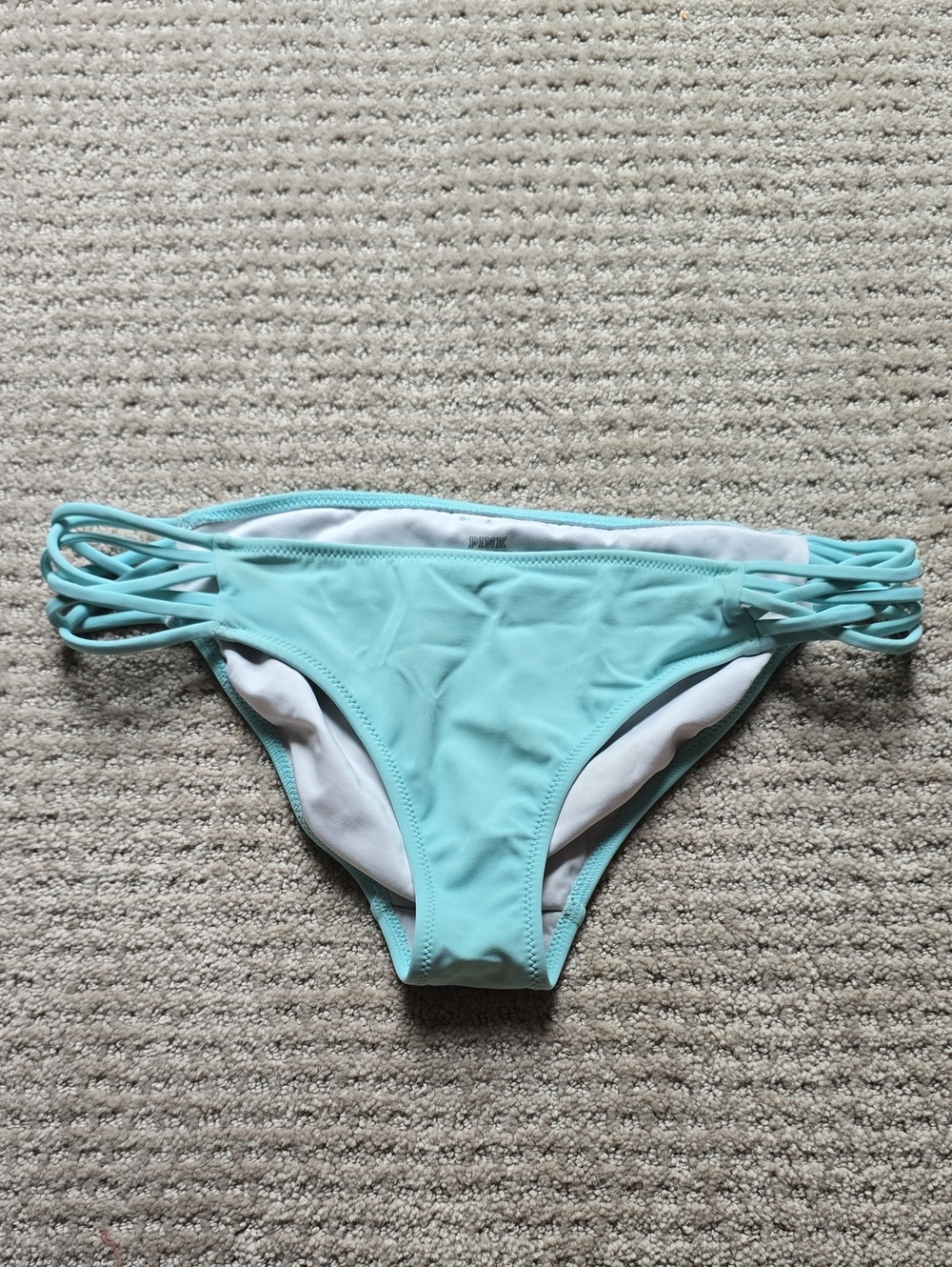 Victoria's Secret Pink Bikini Bottom Light Blue/Mint Medium